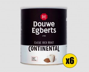 6 x Douwe Egberts Continental Rich Roast - 750g Tin